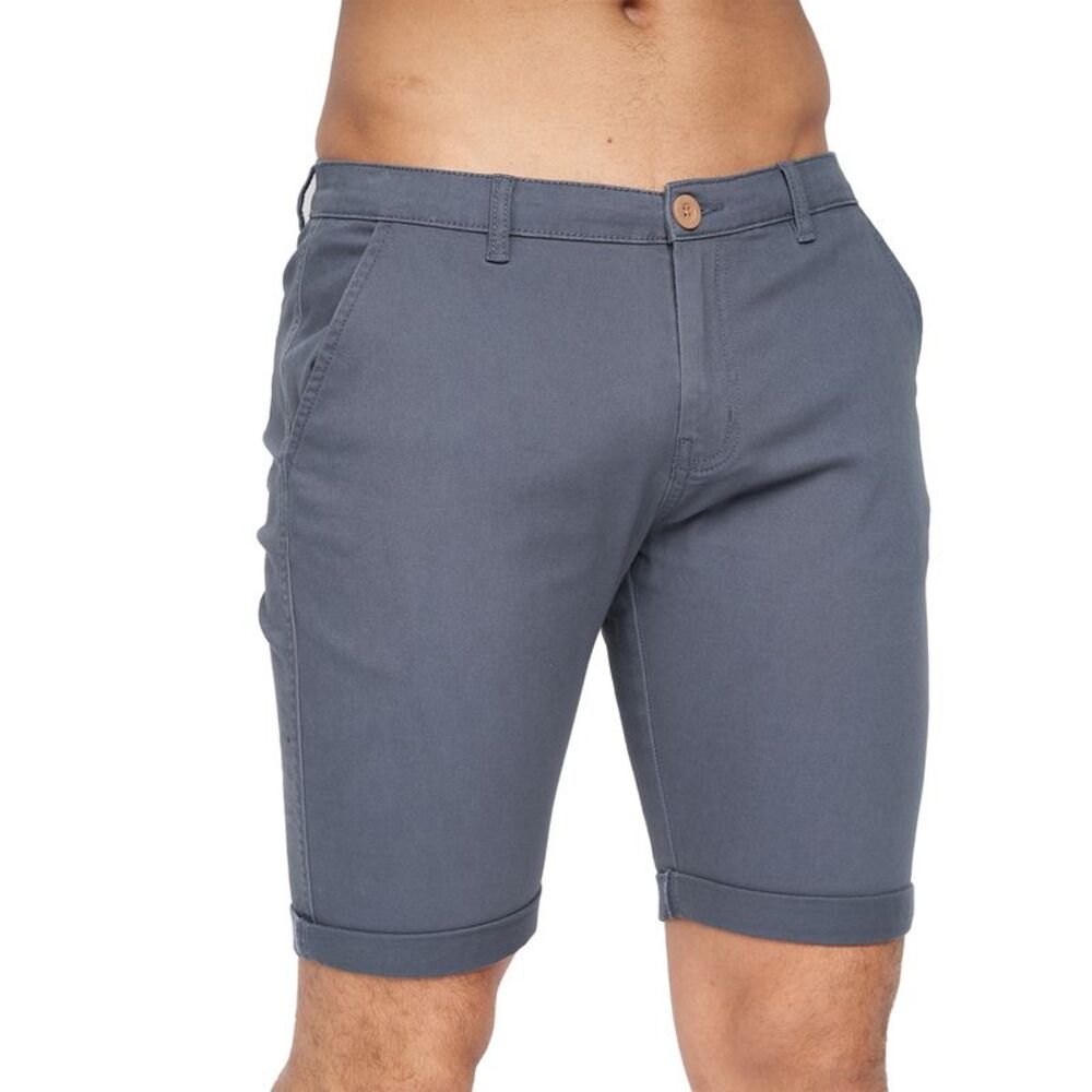 Crosshatch Mens Sinwood Chino Shorts / Petrol